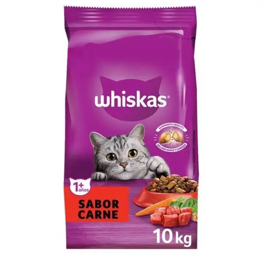 Whiskas alimento para gatos Carne 10 Kg