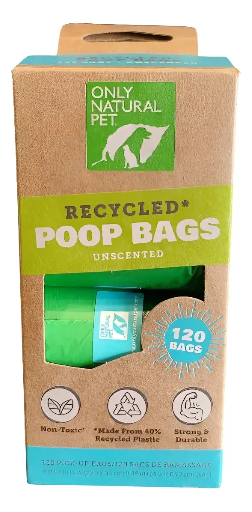 Bolsa para desechos de perro, Only Natural Pet, 120 unidades
