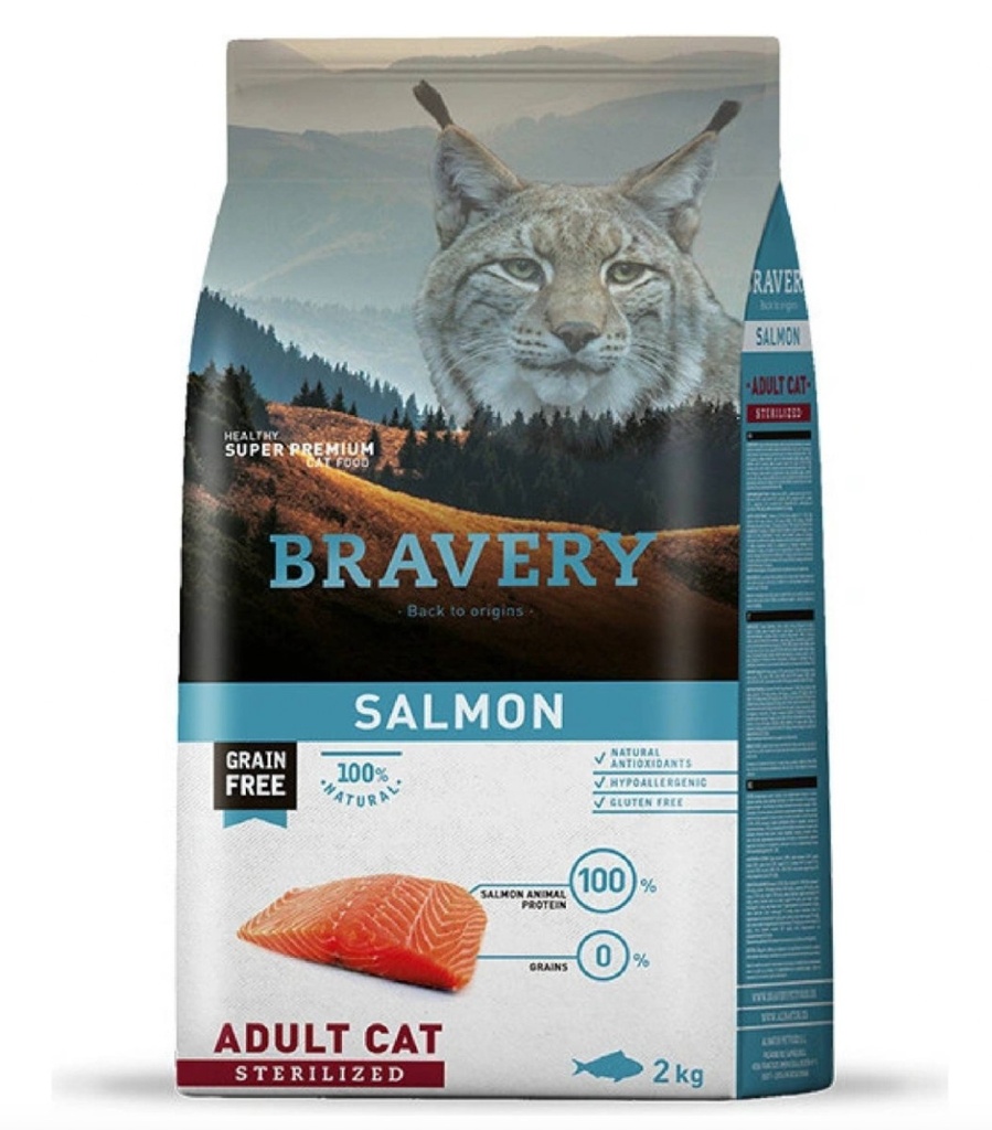 [4GA070005] Bravery Cat Sterilized Salmon - 7kg