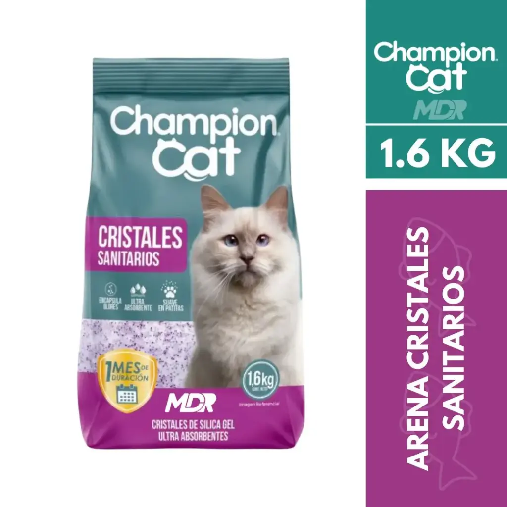 Champion Cat Arena De Cristales Sanitarios 1,6 Kg