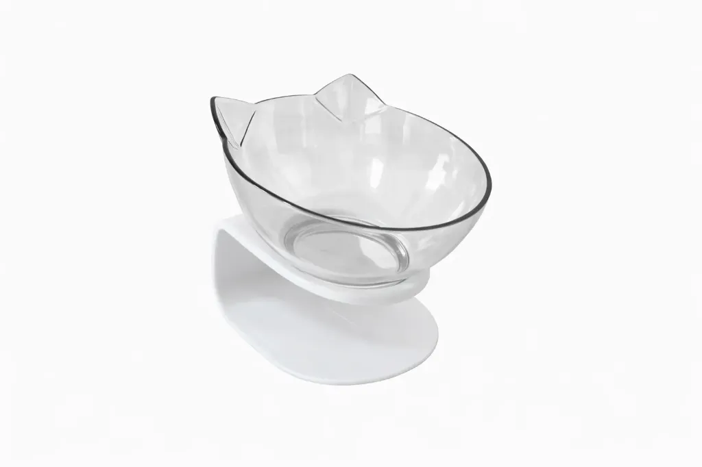 [Platitoblanco] Plato Elevado con forma de gato