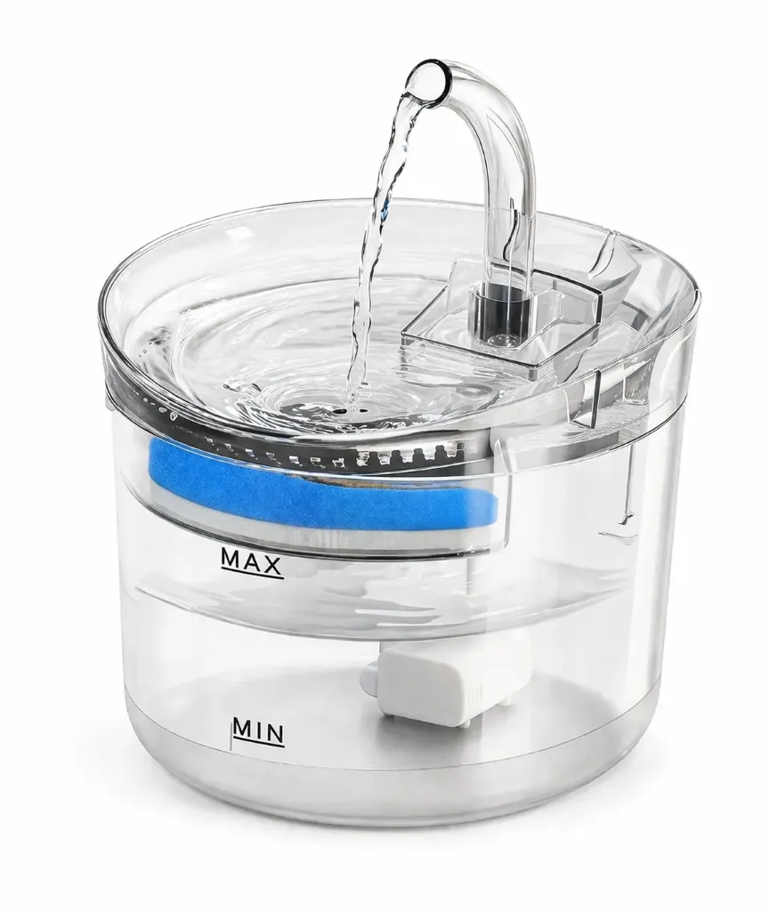 Fuente de agua para gatos