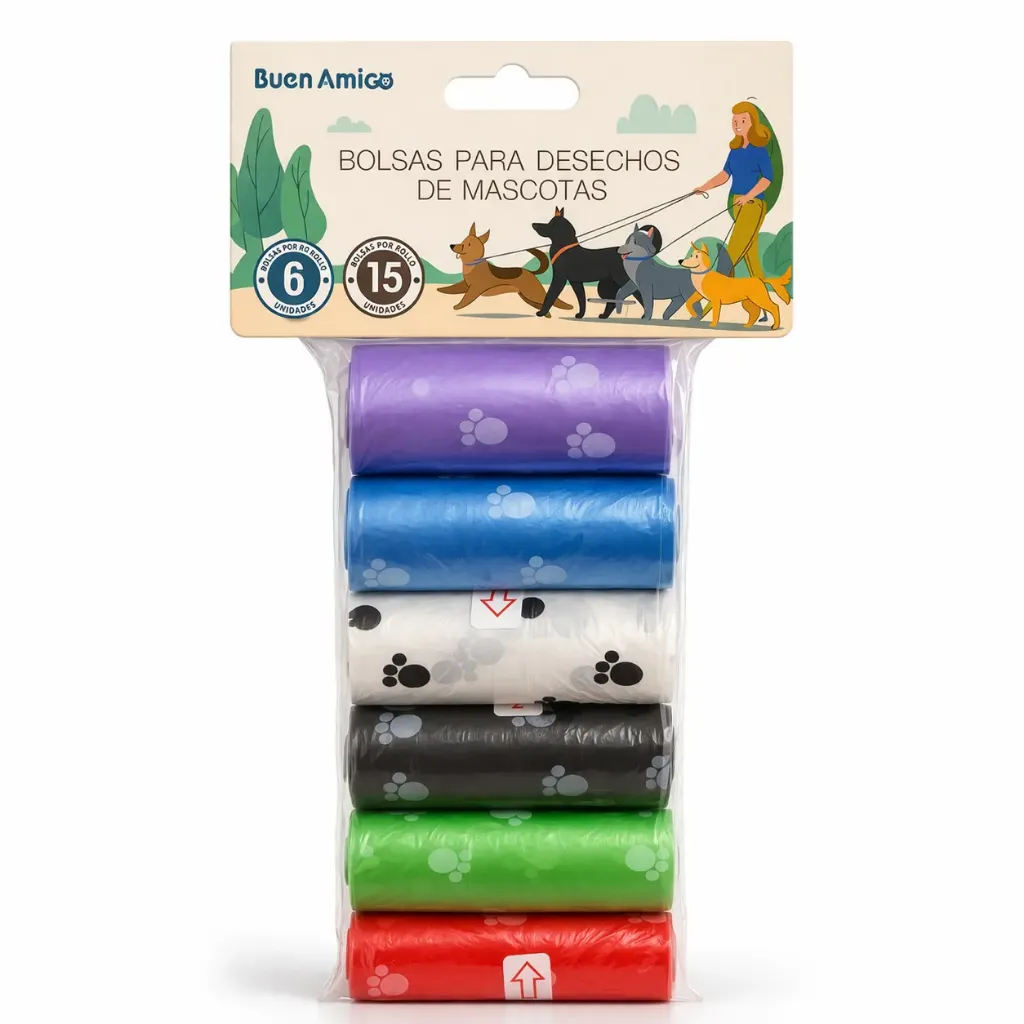 BOLSA PARA FECAS 6 ROLLOS X 15 BOLSAS