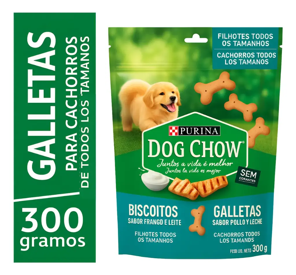 Snack Galletas Para Cachorro 300g Pollo Y Leche Dog Chow
