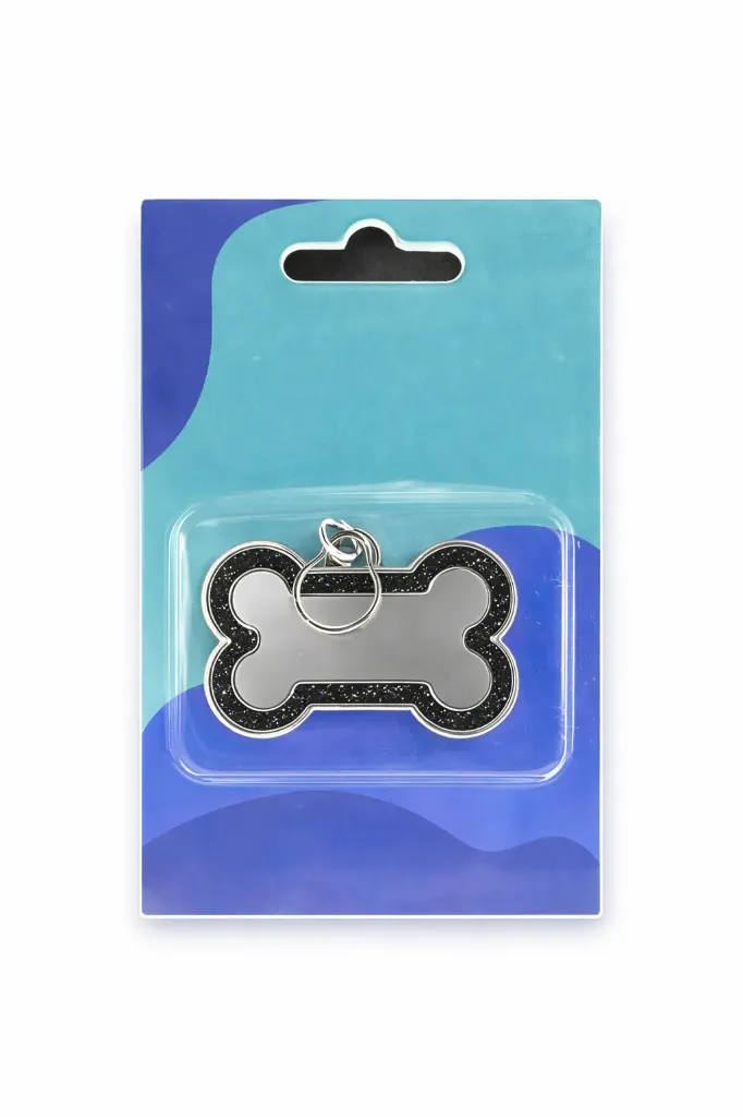 Placa para mascota Hueso