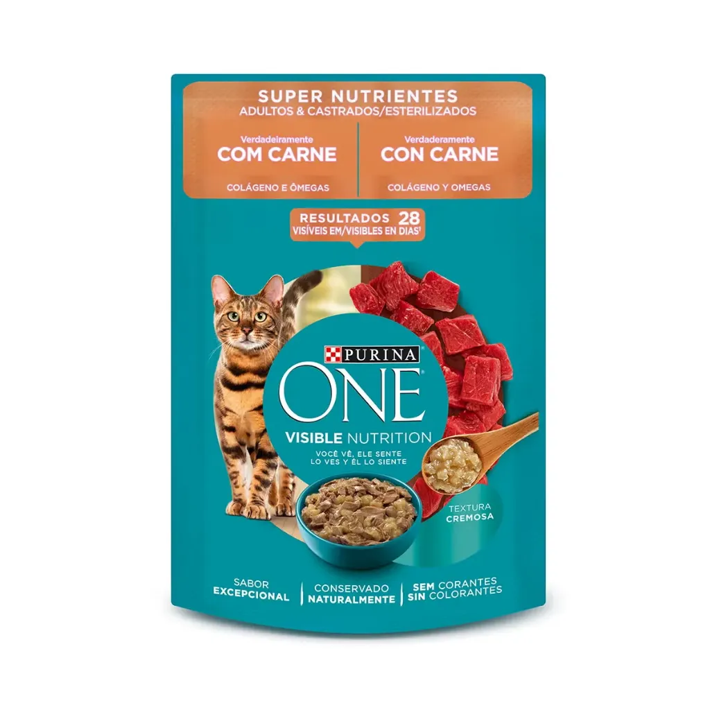 Purina one super nutriente sobre 85g