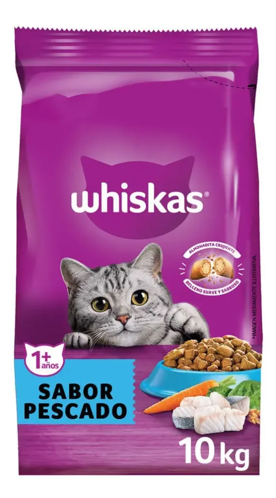 [7797453972321] Whiskas Alimento Seco Para Gato Adulto Sabor Pescado 10kg