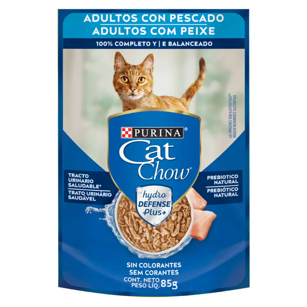 Cat Chow - Pouch Adulto Pescado 85g