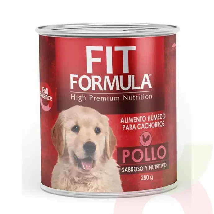 Fit Formula Alimento Húmedo Lata Cachorros Pollo High Premium Nutrition 280Gr