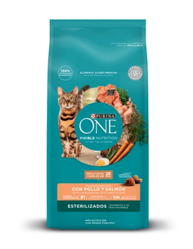 PURINA ONE GATO ESTERILIZADO SALMON Y POLLO