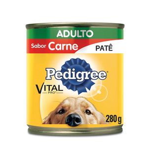 Alimento húmedo para perros Pedigree, sabor a carne, lata para perros adultos, 280 g