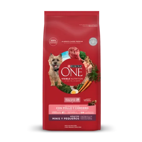 PURINA ONE Perros Adultos Mini - Pollo y Cordero