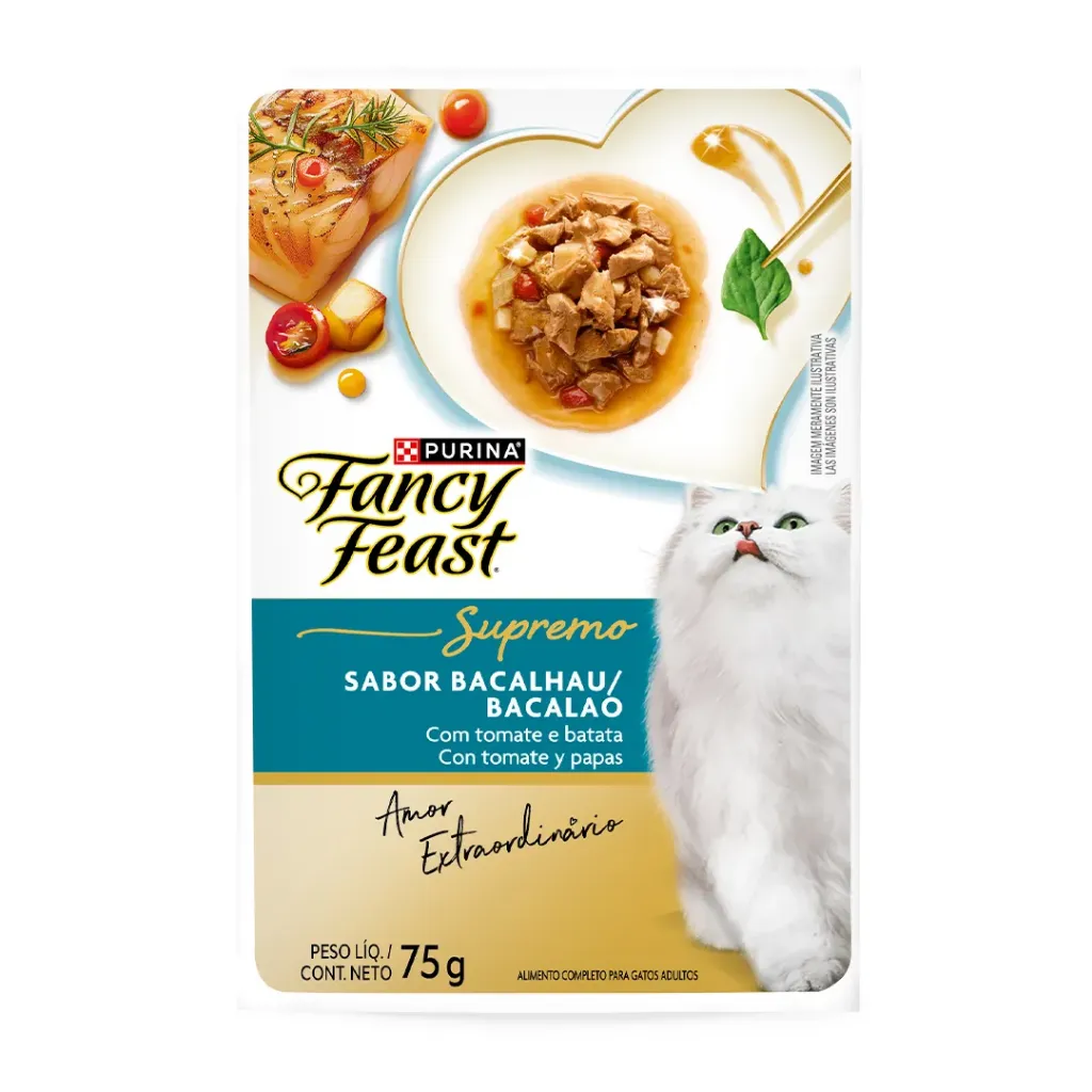 [12617479] Fancy feast en sobre sabor bacalao para gatos adultos- 75g