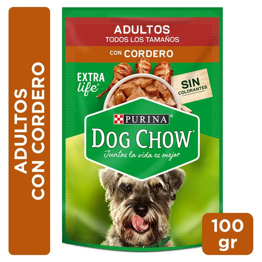 Alimento Para Perro Dog Chow Adulto Sabor Cordero 100 G