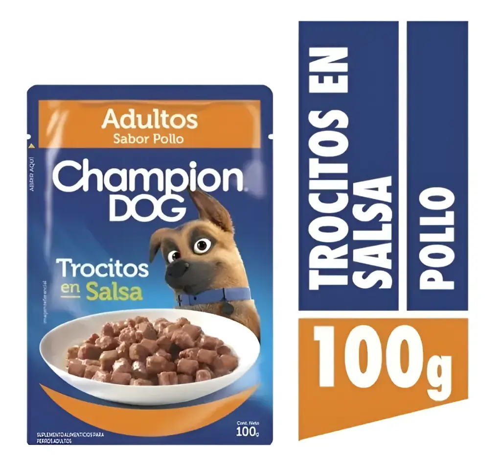 [7804100001751] Champion Dog Pouch Sabor Pollo 100 Gr